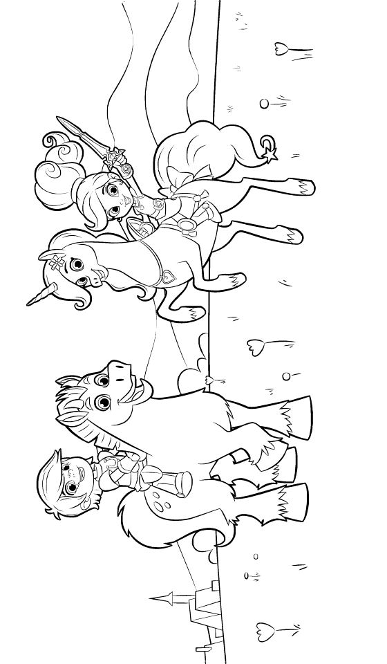 Kids-n-fun.com | 13 coloring pages of Nella the princess knight